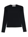 Aya Muse Ribbed Long Sleeve Shirt Clothing In Black