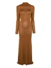 Aya Muse Longsleeved Open-back Maxi Dress
