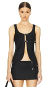 Aya Muse Black Lucerne Tank Top In Black