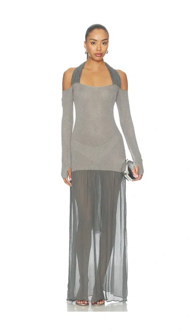 Aya Muse Luxa Dress In Gray