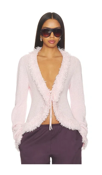 Aya Muse Mello 가디건 In Baby Pink