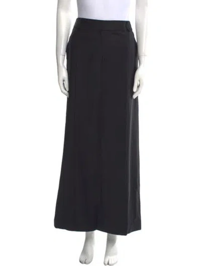 Pre-owned Aya Muse Midi Length Skirt In Black