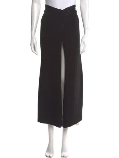 Pre-owned Aya Muse Midi Length Skirt In Black