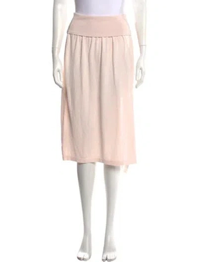 Pre-owned Aya Muse Midi Length Skirt In Pink