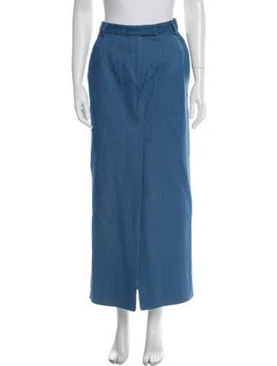 Pre-owned Aya Muse Midi Length Skirt W/ Tags In Blue