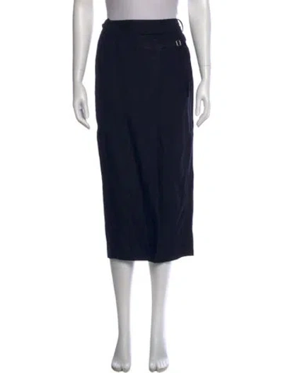 Pre-owned Aya Muse Midi Length Skirt W/ Tags In Blue