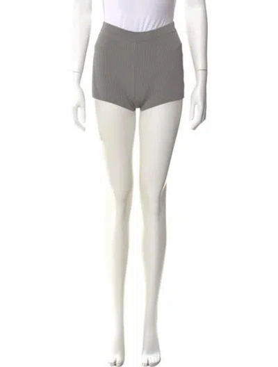 Pre-owned Aya Muse Mini Shorts In Gray