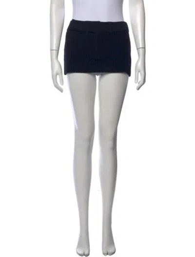 Pre-owned Aya Muse Mini Skirt In Black