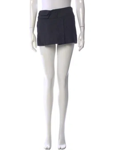 Pre-owned Aya Muse Mini Skirt In Black