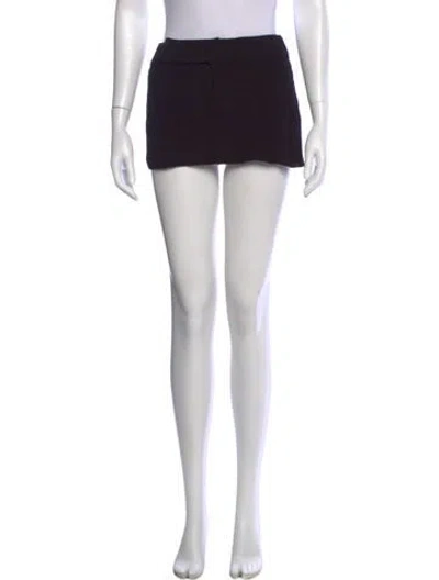 Pre-owned Aya Muse Mini Skirt In Black