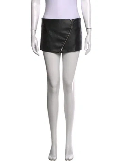 Pre-owned Aya Muse Mini Skirt In Black