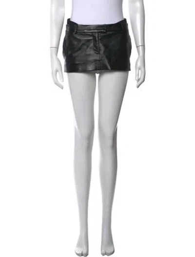 Pre-owned Aya Muse Mini Skirt In Black
