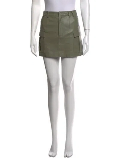 Pre-owned Aya Muse Mini Skirt In Green