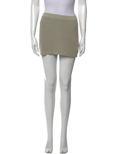 Pre-owned Aya Muse Mini Skirt In Neutral
