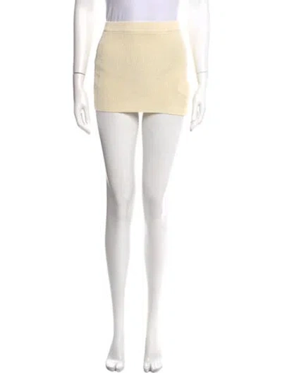 Pre-owned Aya Muse Mini Skirt In Neutral