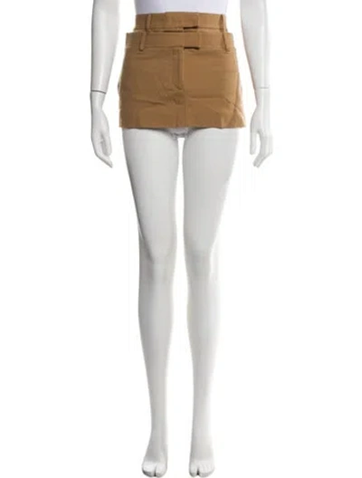 Pre-owned Aya Muse Mini Skirt In Neutral