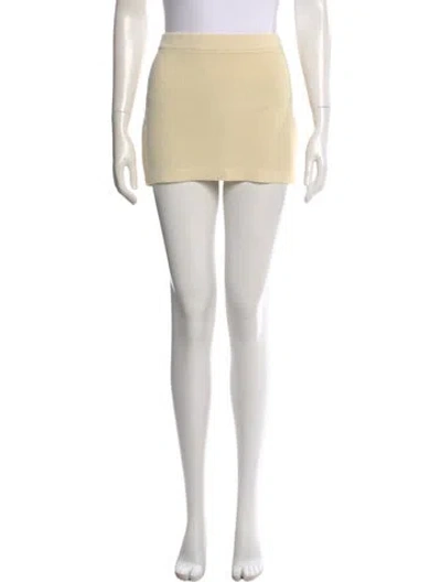 Pre-owned Aya Muse Mini Skirt In Neutral