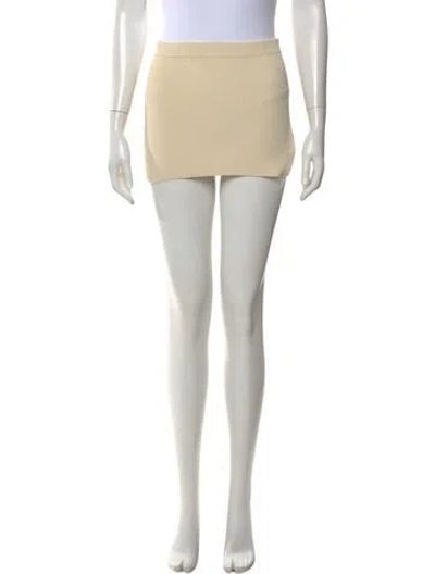 Pre-owned Aya Muse Mini Skirt In Neutral