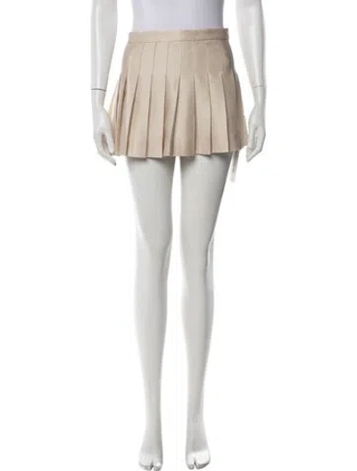 Pre-owned Aya Muse Mini Skirt In Neutrals