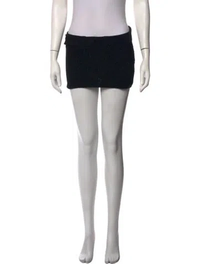 Pre-owned Aya Muse Mini Skirt W/ Tags In Black