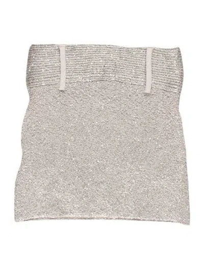 Pre-owned Aya Muse Mini Skirt W/ Tags In Grey