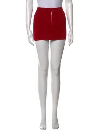 Pre-owned Aya Muse Mini Skirt W/ Tags In Red