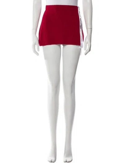 Pre-owned Aya Muse Mini Skirt W/ Tags In Red