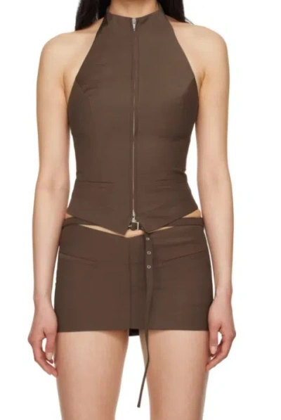 Aya Muse Muscle Shirt In Brown