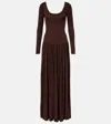 Aya Muse Muse Maxi Dress In Brown