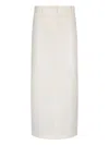 Aya Muse Knee Length And Midi Skirts In Neutral
