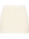 Aya Muse Kivu Knitted Miniskirt In Gelb