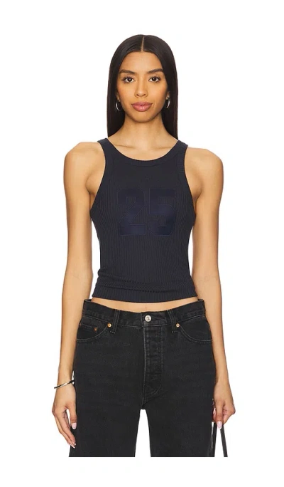 Aya Muse Number Tank Top In Navy