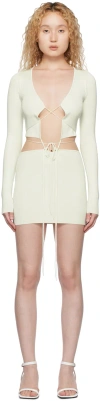 Aya Muse Cibari Cutout Minidress In Cloud Blue