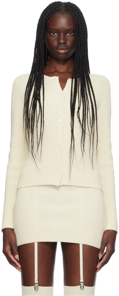 Aya Muse Off-white Eris Cardigan In Off White