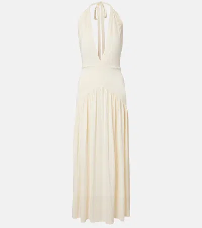 Aya Muse Ola Halterneck Maxi Dress In White