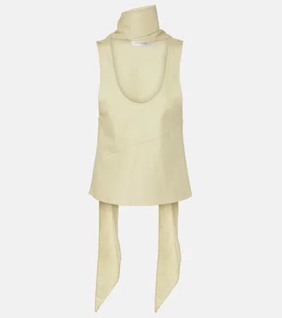 Aya Muse Olena Scarf-detail Top In Green