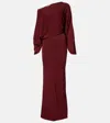 Aya Muse One-shoulder Maxi Dress In Burgundy