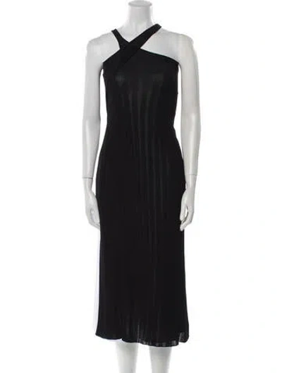 Pre-owned Aya Muse One-shoulder Sweater In Black