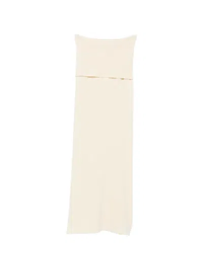 Aya Muse Oona Ribbed-knit Maxi Skirt In Pink
