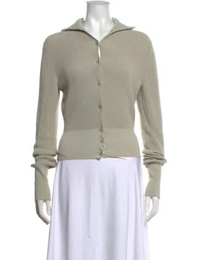 Pre-owned Aya Muse Open Front Sweater In Neutrals