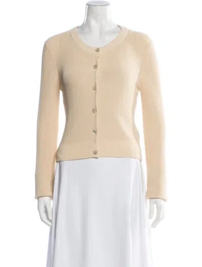 Pre-owned Aya Muse Open Front Sweater In Neutrals