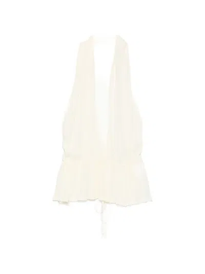 Aya Muse Palli Top In White