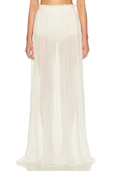 Aya Muse Palli Skirt In White