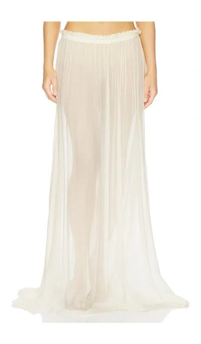 Aya Muse Palli Skirt In White