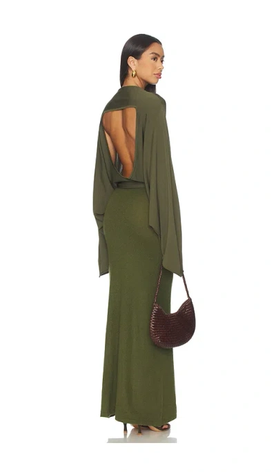 Aya Muse Pine Dress In Green