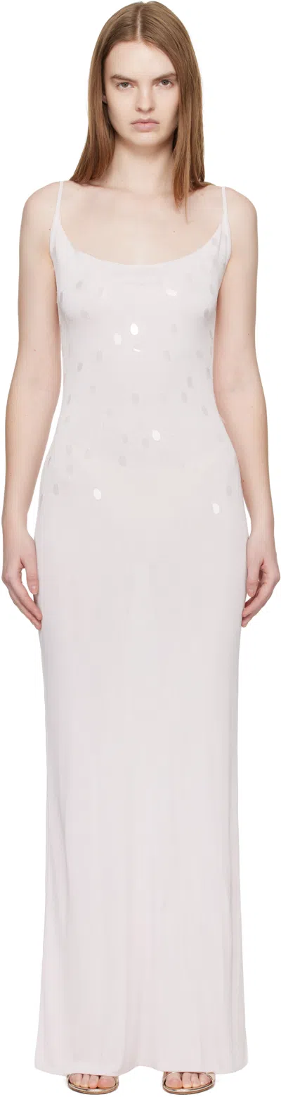Aya Muse Lila Strapless Maxi Dress In White