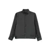 Aya Muse Pinstriped Bomber Jacket In Blue