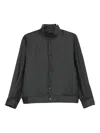Aya Muse Pinstriped Bomber Jacket In Gray