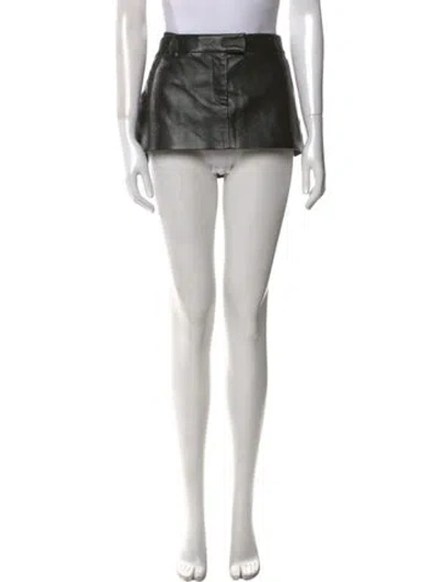 Pre-owned Aya Muse Pleated Accents Mini Skirt W/ Tags In Neutral