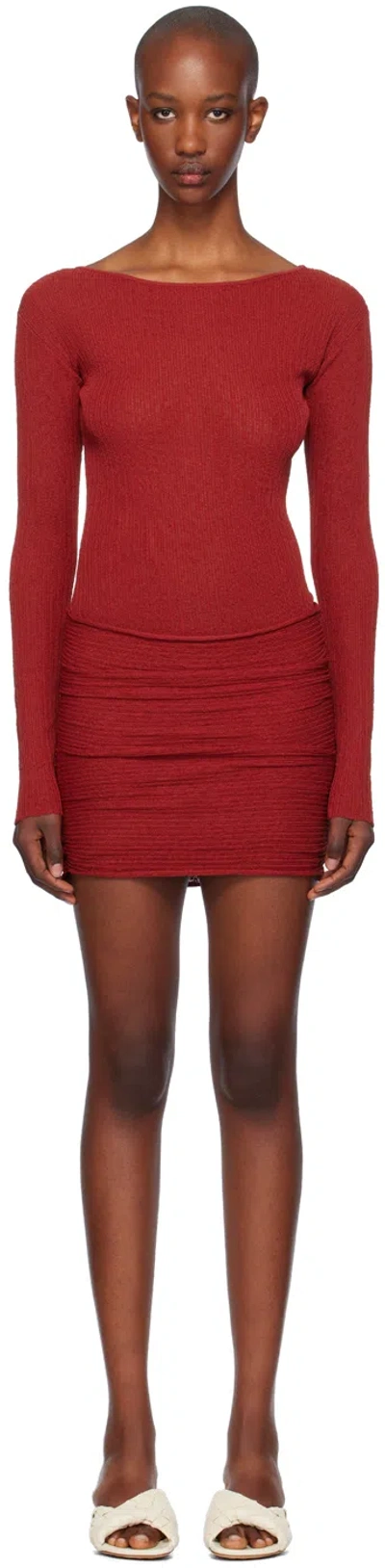 Aya Muse Red Loca Minidress